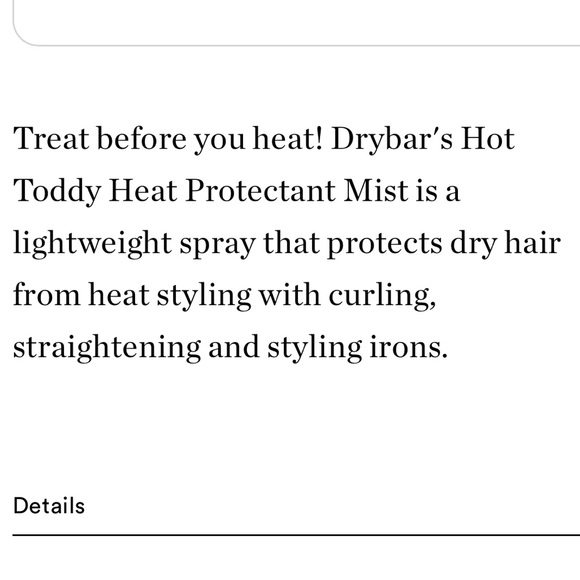 NWT DRYBAR Hot Toddy Heat Protectant Mist Spray Heat Protection - Picture 11 of 15
